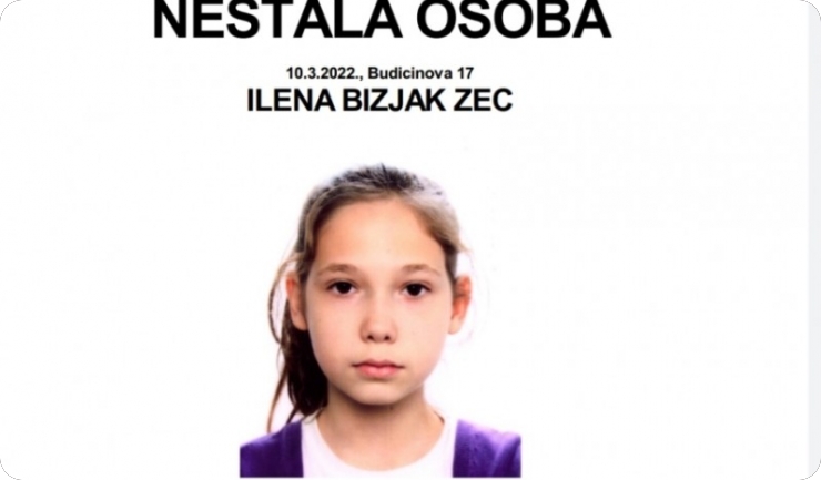 Od četvrtka traje potraga za nestalom 16-godišnjom Ilenom Bizjak Zec-125272