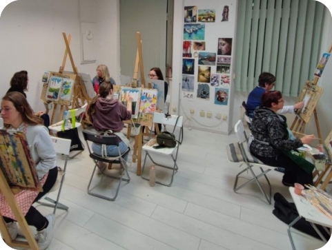 Otvorenje skupne izložbe polaznika likovne radionice Eugena Varzića-139751