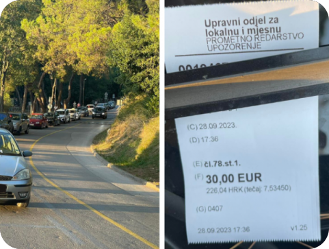 Stigla upozorenja zbog nepropisnog parkiranja na Valkanama-140007