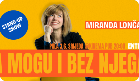 Originalan stand up show “A mogu i bez njega” Mirande Lončar u Kinema pubu-160914