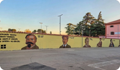 Vodnjanski velikani dobili svoj mural koji priča priče šestero genija (VIDEO)-156404