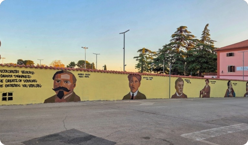Vodnjanski velikani dobili svoj mural koji priča priče šestero genija (VIDEO)-156404