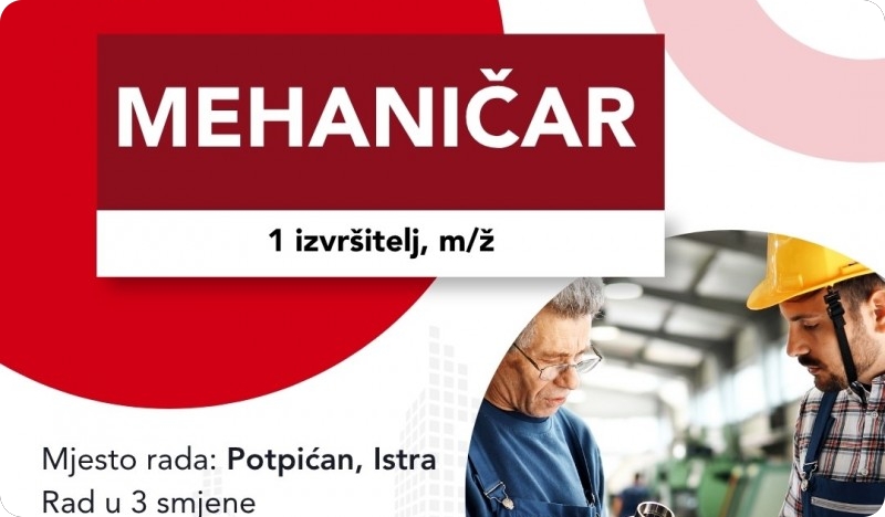 ROCKWOOL Adriatic zapošljava mehaničara u Potpićnu-159924