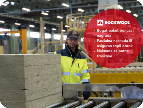 ROCKWOOL Adriatic traži radnike u Potpićnu! Otvorene su prijave za tri radna mjesta-161186