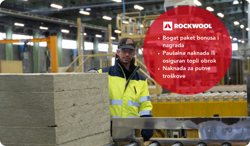 ROCKWOOL Adriatic traži radnike u Potpićnu! Otvorene su prijave za tri radna mjesta-161186
