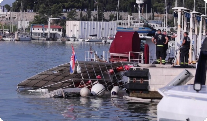 U Splitu priveden kapetan broda koji je noćas potonuo na splitskom pristaništu-128841