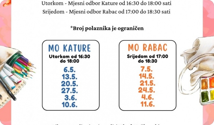 LABIN: U svibnju kreće novi ciklus likovnih radionica za starije osobe u mjesnim odborima Kature i Rabac-152013