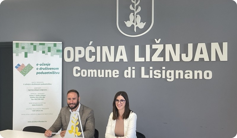 Predstavljanje projekta „E-učenje o društvenom poduzetništvu“ Općine Ližnjan-130581