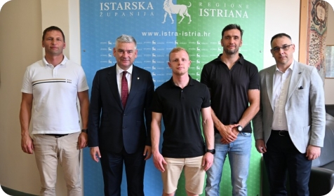 Patrik Licul kod župana Miletića: Državni prvak iz Pule nastavlja boksačku tradiciju grada-161482