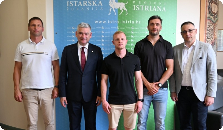 Patrik Licul kod župana Miletića: Državni prvak iz Pule nastavlja boksačku tradiciju grada-161482