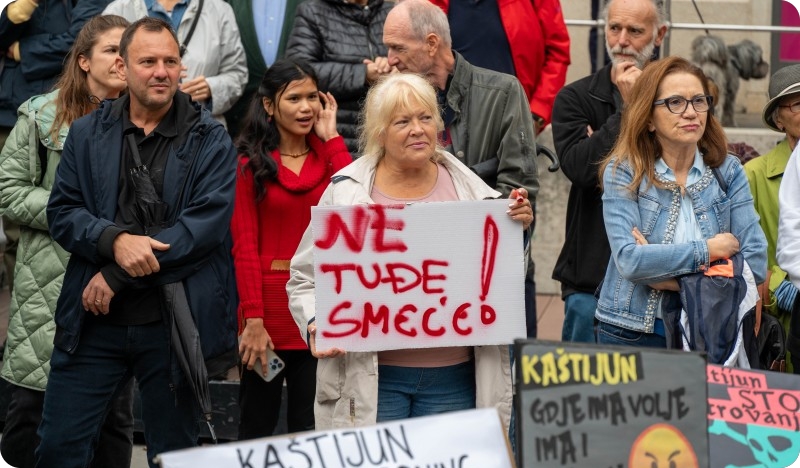 “Dosta je smrada s Kaštijuna!” - Puležani prosvjedom traže rješenje - VIDEO-155987