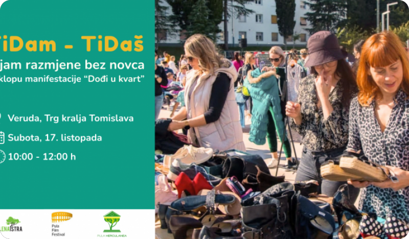 TiDam–TiDaš sajam razmjene ove subote na Verudi,&nbsp; u sklopu manifestacije „Dođi u kvart“-164187