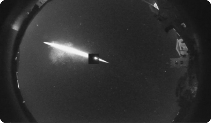 Meteorit pao jugoistočno od Rijeke - video-120309