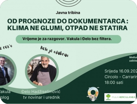 Zoran Vakula i Đelo Hadžiselimović danas u Puli na tribini o klimi i otpadu-163547