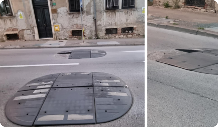 Sanirani su oštećeni ležeći policajci u Marulićevoj ulici-154240