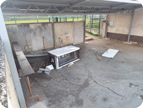 Vandalizam ispred svlačionica NK Galižane prešao svaku mjeru-157604