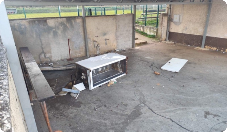 Vandalizam ispred svlačionica NK Galižane prešao svaku mjeru-157604