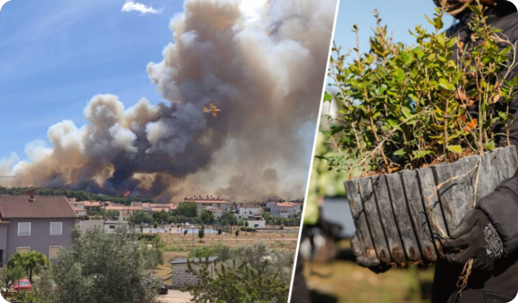 Više od 100 volontera sudjeluje na velikoj akciji pošumljavanja opožarenog područja kod Premanturske ceste-150322