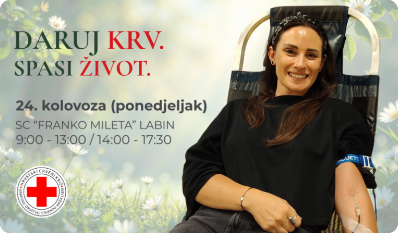 U Labinu u ponedjeljak akcija dobrovoljnog darivanja krvi-162982