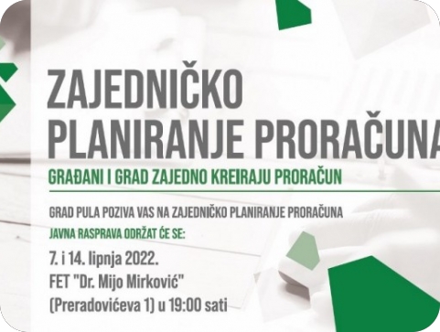 Javne tribine u Puli u sklopu pilot projekta Zajedničko planiranje proračuna-127418
