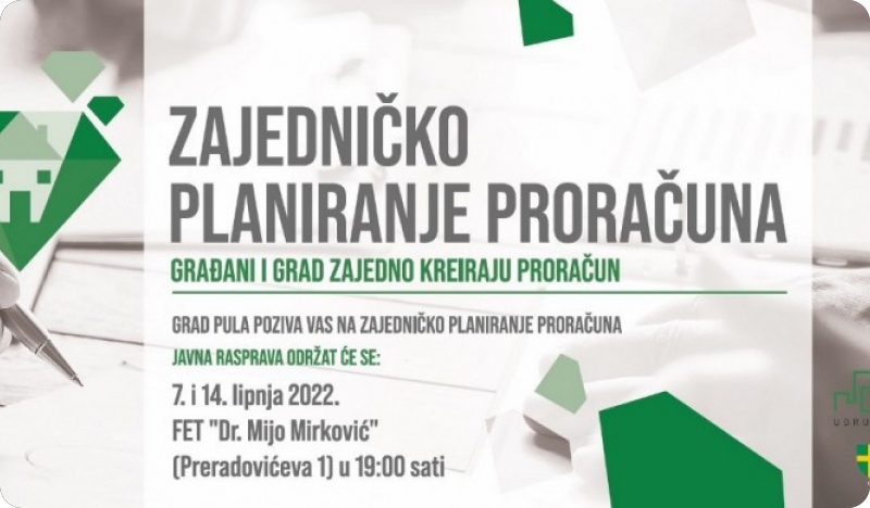 Javne tribine u Puli u sklopu pilot projekta Zajedničko planiranje proračuna-127418