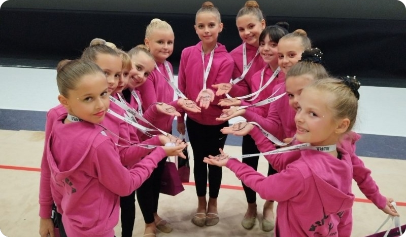 Gimnastičarke KSRG-a Gazela ostvarile zapažene rezultate na jubilarnom 10. Aura Cupu u Zagrebu-164296