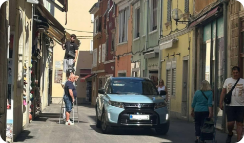 Automobilom ušao u Ulicu Sergijevaca u Puli-161487