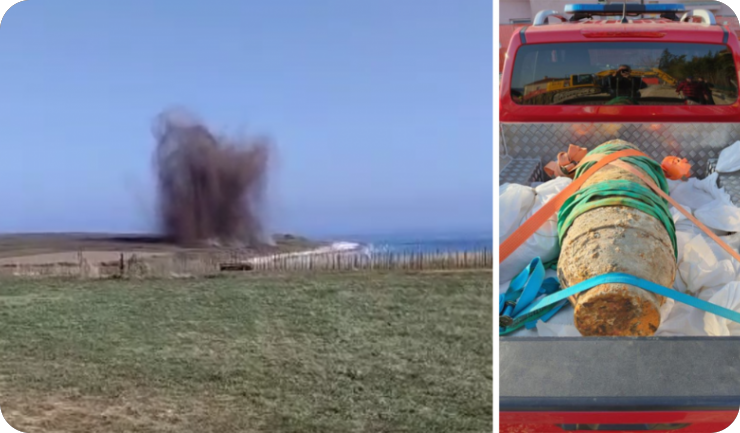 Zrakoplovna bomba teška 250 kilograma iz Pazina premještena i uništena na Marleri - VIDEO-158949