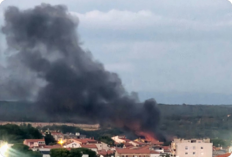 Gori u Metisu, iz grada pozvali žitelje Šijane, Velog Vrha i Štinjana da ne izlaze iz domova (VIDEO)-164135