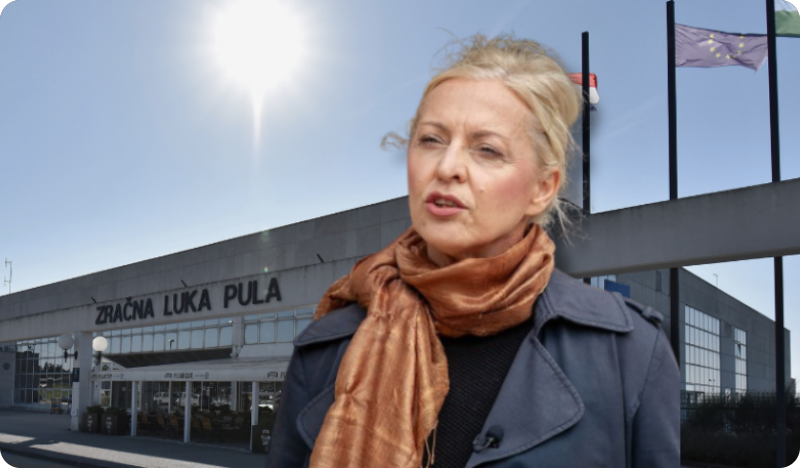 Dušica Radojčić upozorava: Zračna luka Pula tone dok ostatak hrvatske ruši rekorde-159857