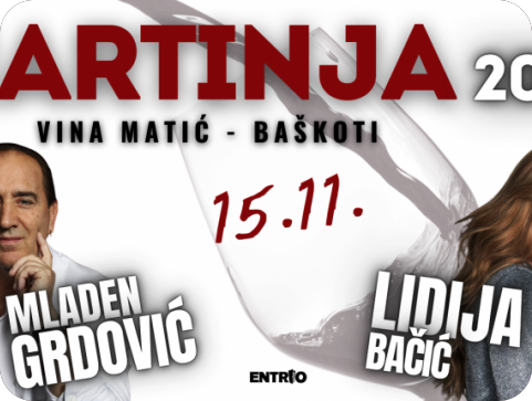 Ove subote Mladen Grdović i Lidija Bačić nastupaju na Martinji kod Vina Matić u Baškotima kod Višnjana-156494