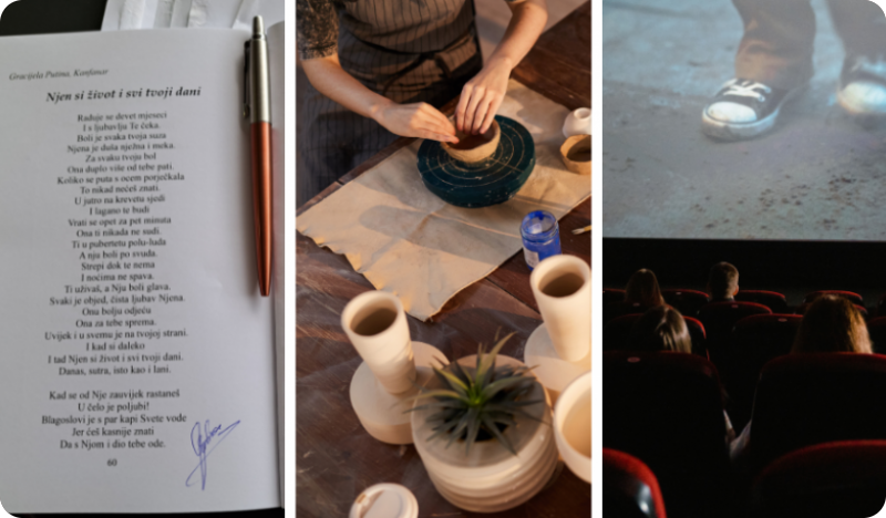 Radionica oslikavanja keramičkih šalica i svijećnjaka, raznolika predavanja, filmovi, fešta za žene-143312