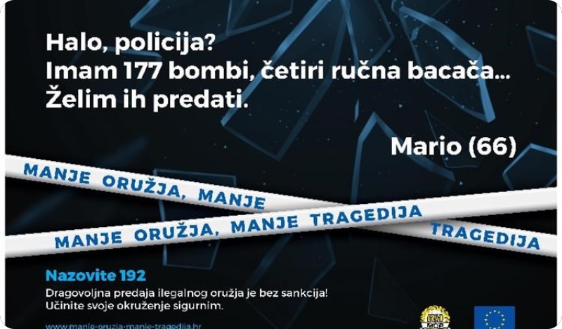 Predali policiji pištolj, ručnu bombu, streljivo…-124466