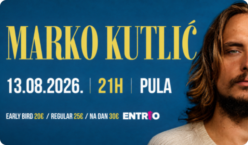 Marko Kutlić 13. kolovoza stiže u Kaštel Pula u sklopu turneje ‘‘Moram dalje’’-162327