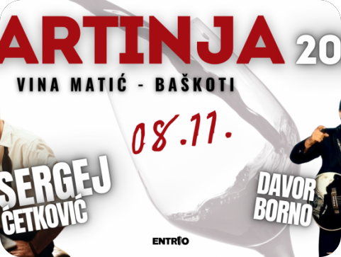 Ove godine na Martinji kod Vina Matić u Baškotima, bogat glazbeni program koji započinje sa Sergejem Ćetkovićem-154015