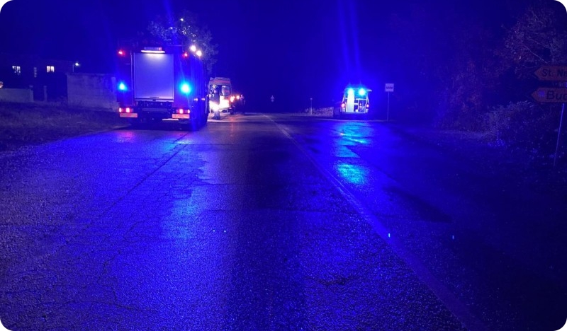 Teška prometna nesreća na cesti Pazin - Žminj, jedna osoba smrtno stradala-124340