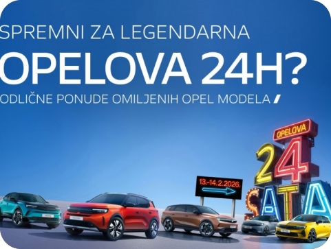 Bliže se legendarna Opelova 24 sata: Iskoristite ekskluzivne popuste na najtraženije osobne i gospodarske modele-158223