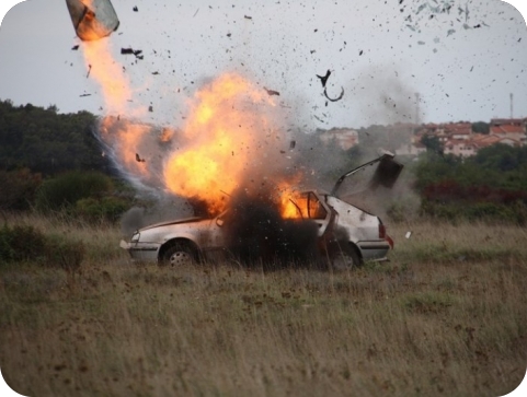 Nakon sudara, vozilo se zapalilo i izgorjelo-158049