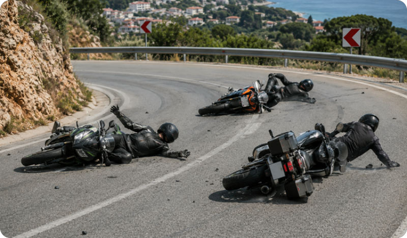 Kod vodopada prema Raši pala trojica motociklista, jedan završio u bolnici-162295
