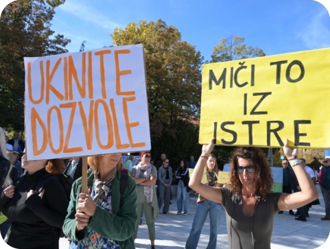Prosvjednici u Pazinu traže hitne odluke: Ili ste na strani građana ili ste protiv nas!-164269