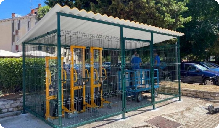 Pula Parking dostavio viljuškare i kolica za dostavu robe u centru grada-128576