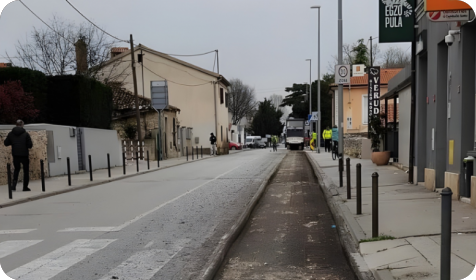 Početak radova na obnovi kolnika u Tomasinijevoj ulici u Puli-159481