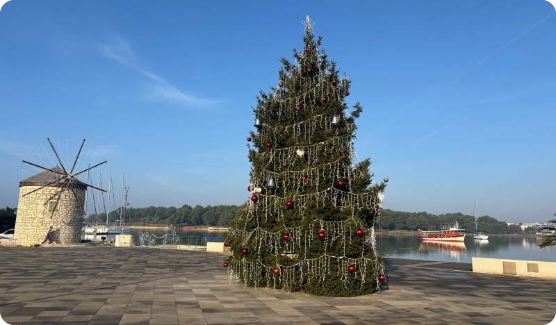 Obitelj Čuturilo darovala božićni bor za medulinsku rivu-157197