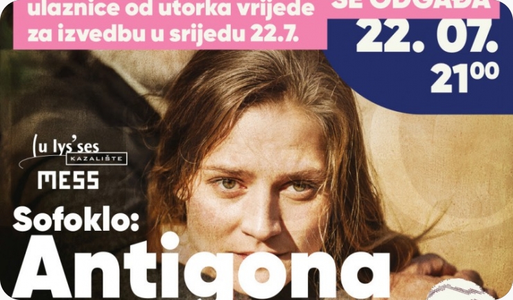Otkazana večerašnja izvedba „ANTIGONA – 2000 godina kasnije“, karte vrijede za sutra-162317
