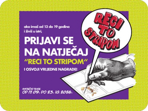 S kim se družiš? Otvoren natječaj RECI TO STRIPOM! za osnovnoškolce i srednjoškolce iz Istre-163598