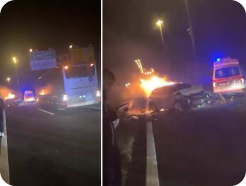 Nogometaši Uskoka spriječili tragediju na A1, hrabrom reakcijom spasili vozača iz gorućeg automobila (VIDEO)-156701