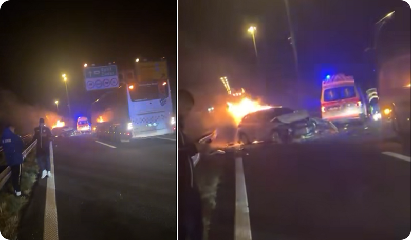 Nogometaši Uskoka spriječili tragediju na A1, hrabrom reakcijom spasili vozača iz gorućeg automobila (VIDEO)-156701