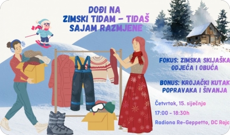 Zimski TiDam–TiDaš sajam: donesi što ne koristiš, uzmi što ti treba-157734